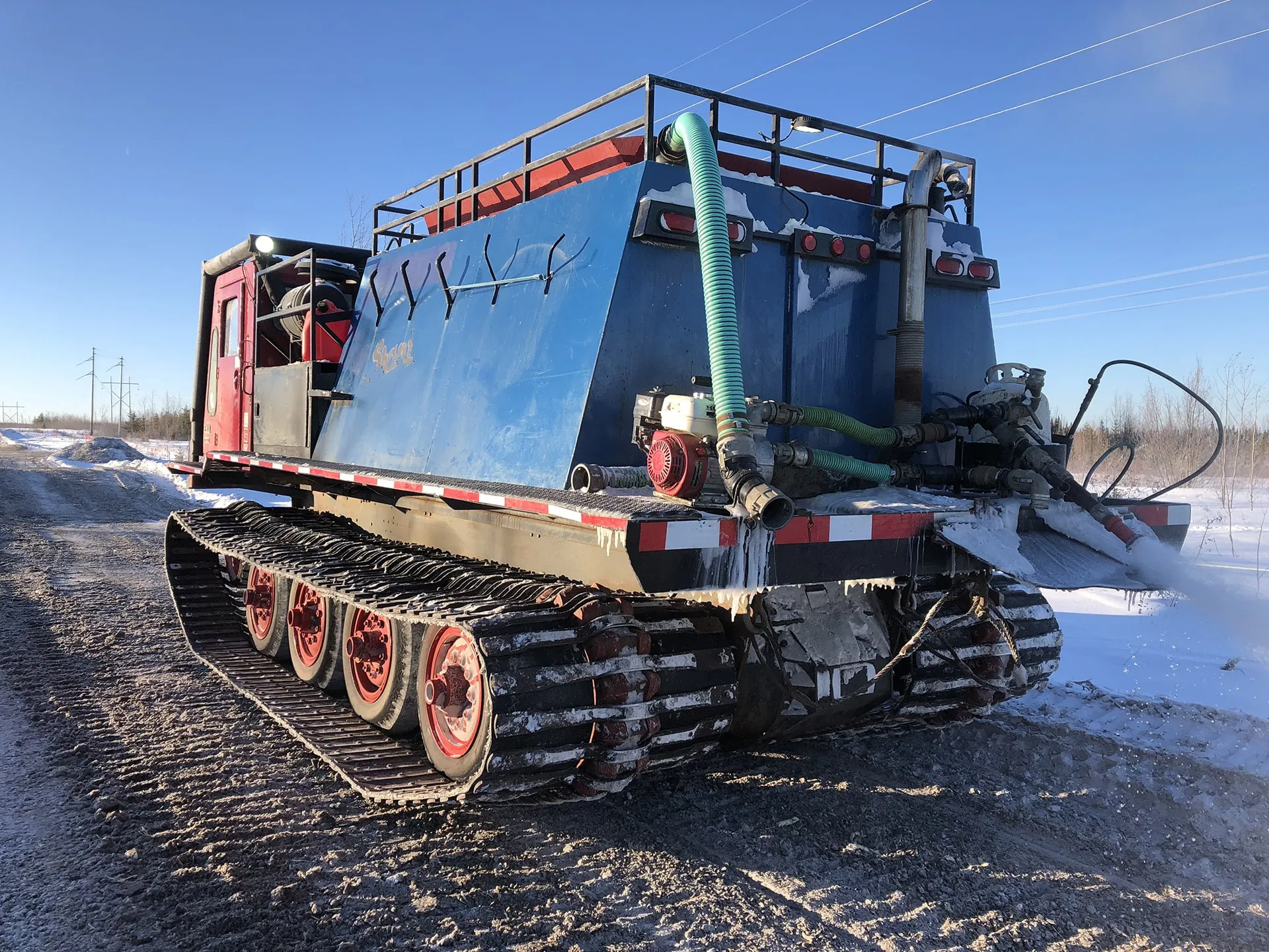 nodwell winter access snow making