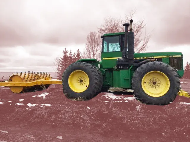 john deere green Sheep Foot Packer
